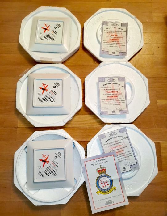 Антикварни порцеланови чинии плочки 3 бр. лимитирани колекционерски !