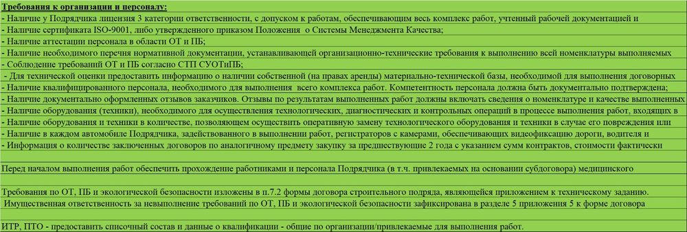 СПЕЦТЕХНИКА для участия в тендере