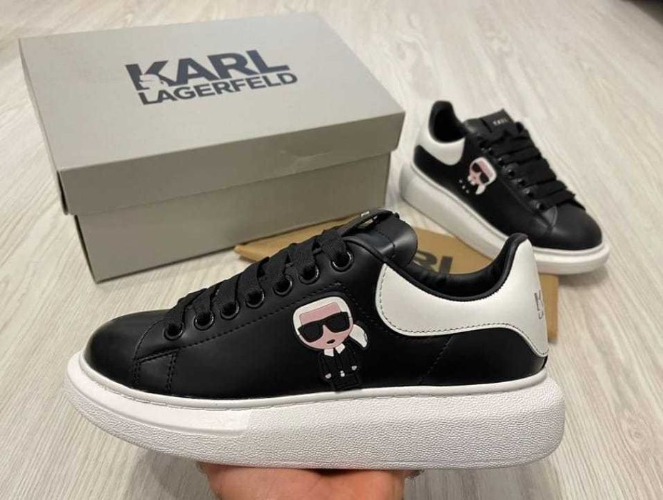 Adidasi Karl Alb si negru - 36-45 - Verificare colet