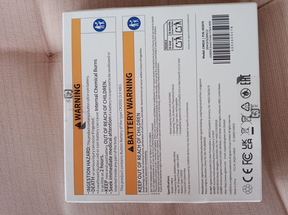 Smart Finder Tag GPS Sigilat - Ugreen Smart Finder 4 Pack Apple iOS