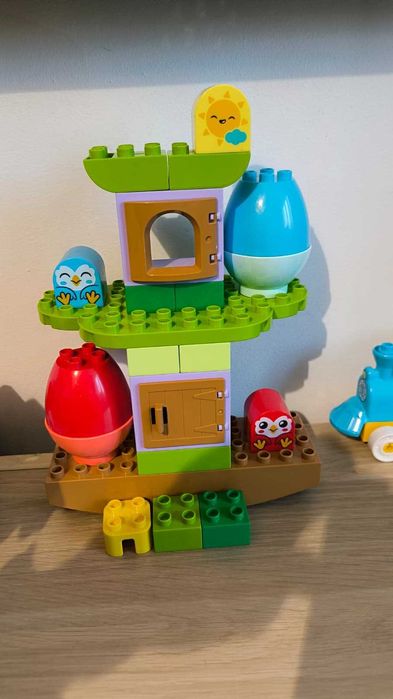 Lego Duplo - Tren, Aeroport, Avion, Politie, Pompieri, Masini