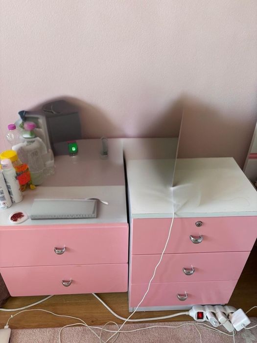 Детско легло с матрак 190/120 и шкафчета