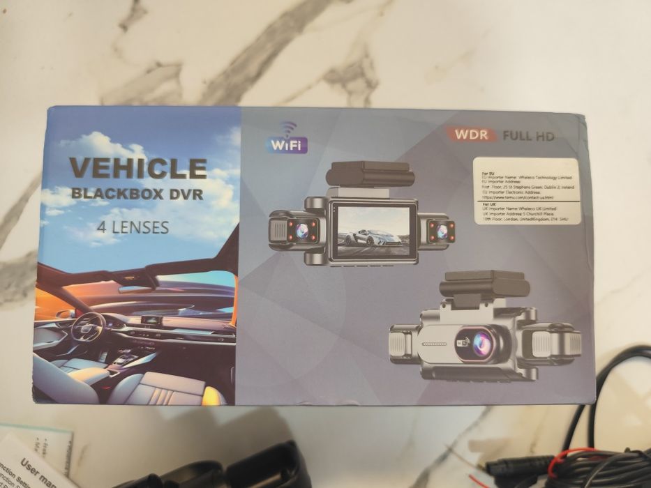Автомобилен видеорегистратор Vehicle Blackbox DVR с 4 камери и Wi-Fi