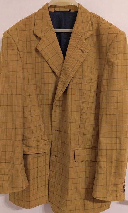 Мъжки сако с финно райе