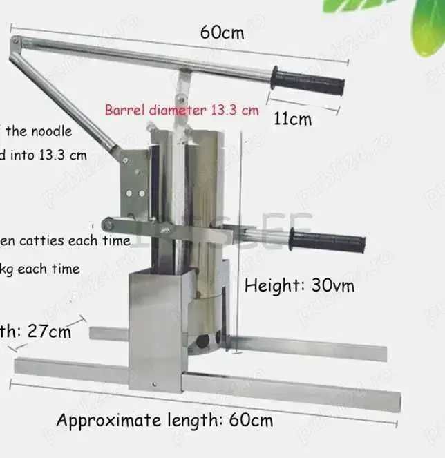 Masina de gogosi bilute inox manuala de productivitate marita 14buc/tu