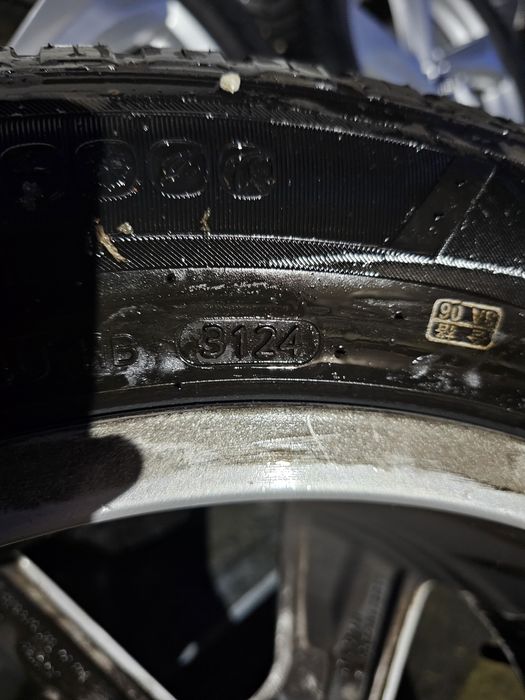 Dot 3124 - Jante originale Audi R18 + Anvelope Bridgestone 235 55 18