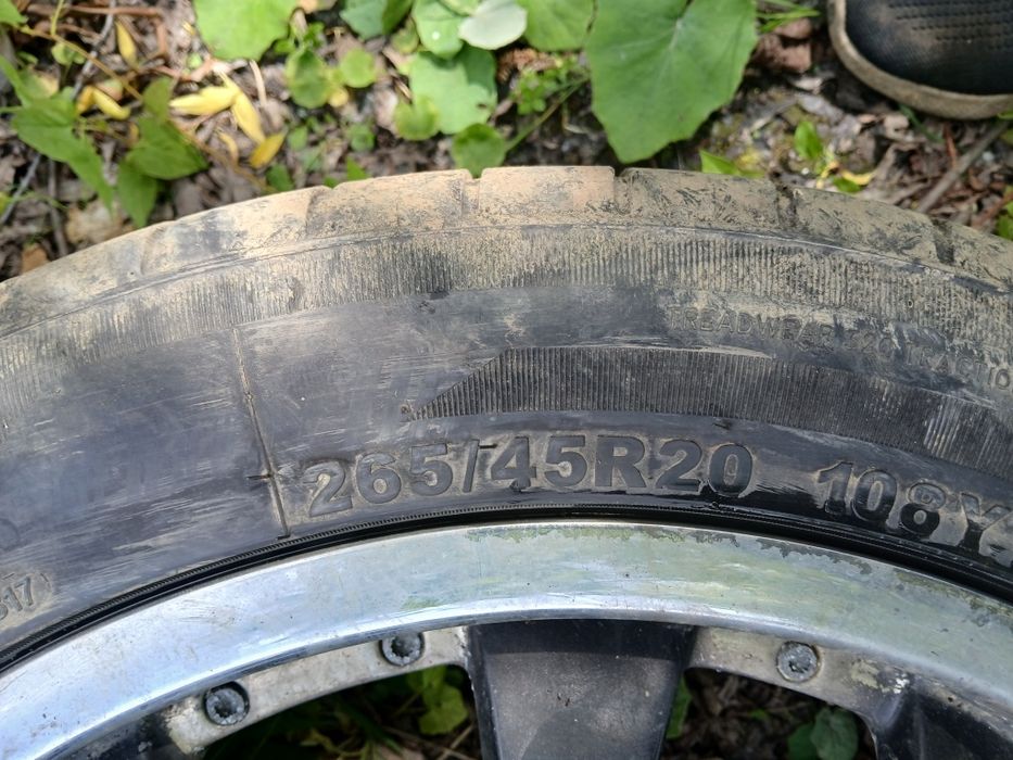 Jante aliaj bmw r20 cu anvelope 265/45/20 stare buna