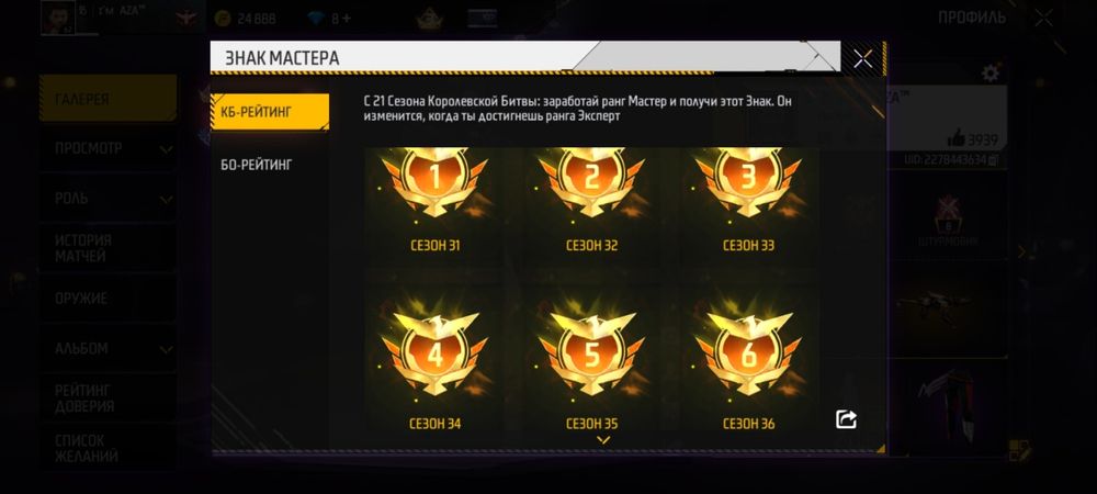 Продам акаунт фф 1700