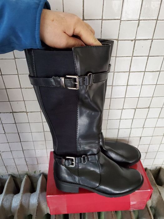 Cizme lungi din piele AKLISSA, S.U.A, marimea 36.5