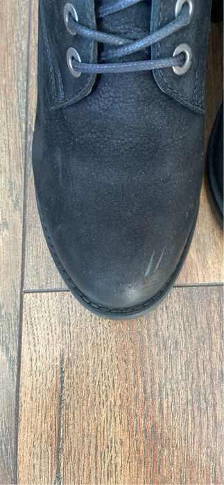 Велурени боти с дебел ток