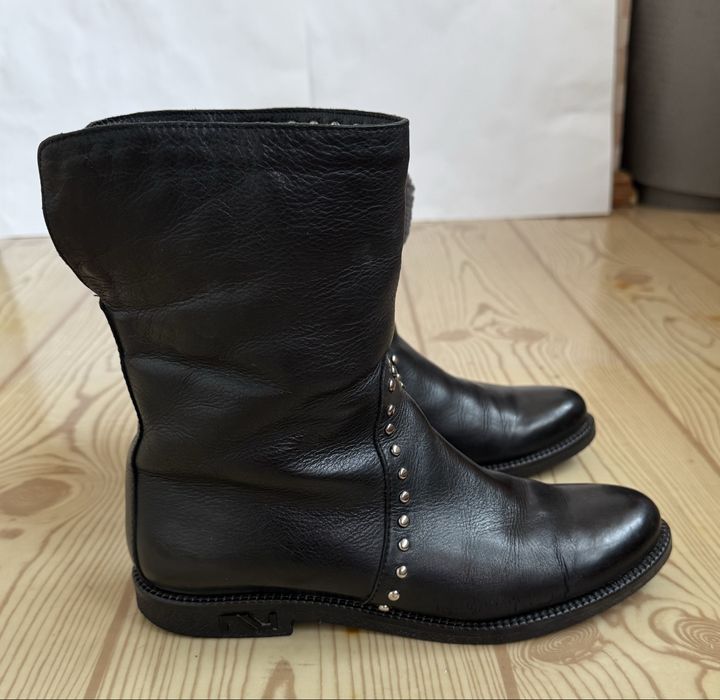 Сапоги “Nursace” Турция, кожа100% и мех, разм. 36-36,5