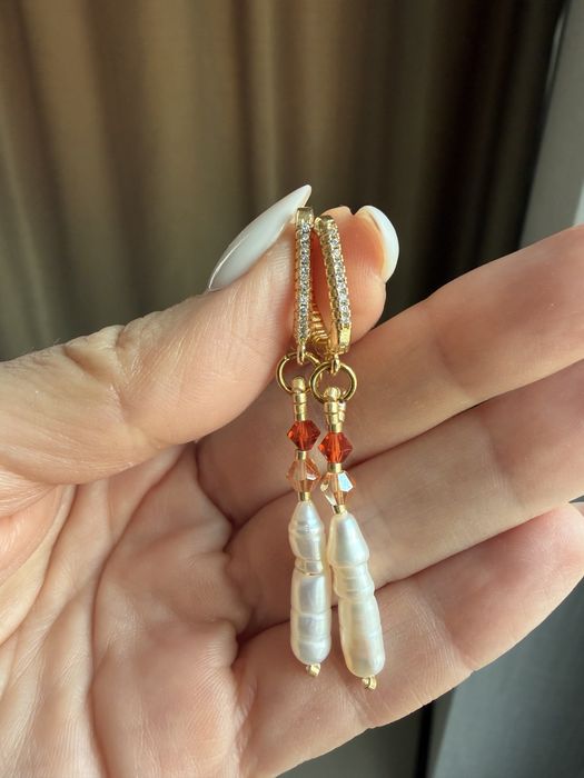 Cercei perle ai cristale swarovski