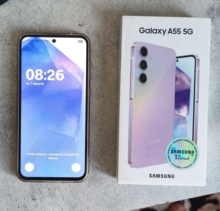 Samsung A55 5G идеал состояние янгидай, коробка документ, обмен йук