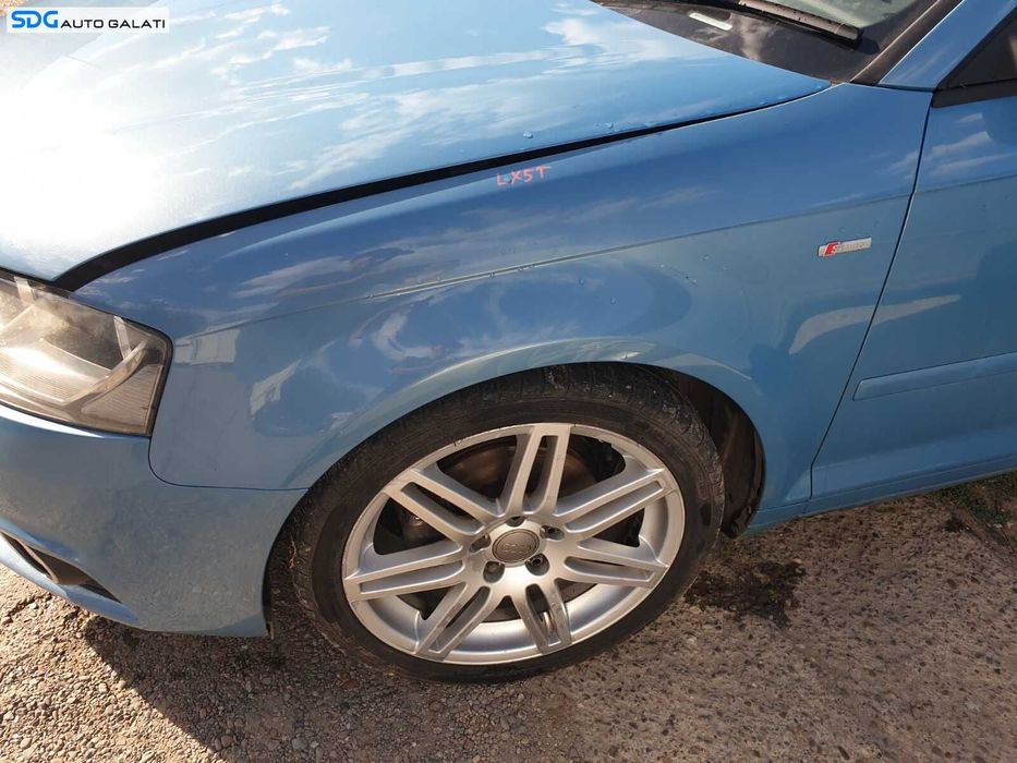 Aripa Stanga Fata Audi A3 8P Facelift 2008 - 2013 Cod Culoare LX5T [C7897]