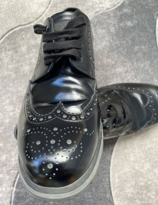 Кожени обувки Prada номер 46