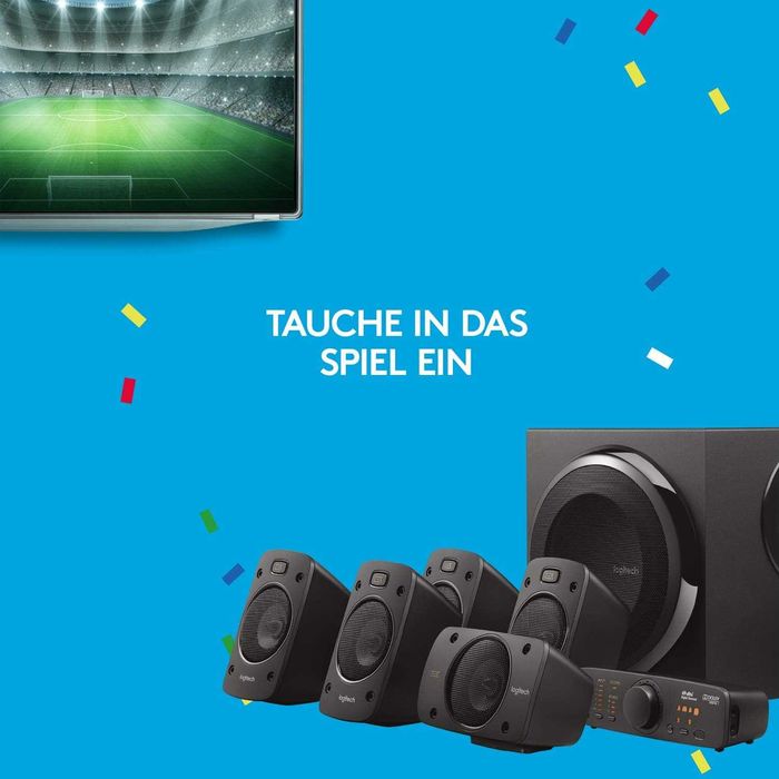 Нова Домашна Аудио Система Компютърни Тонколони Logitech - Z906, 5.1, 2 години Гаранция