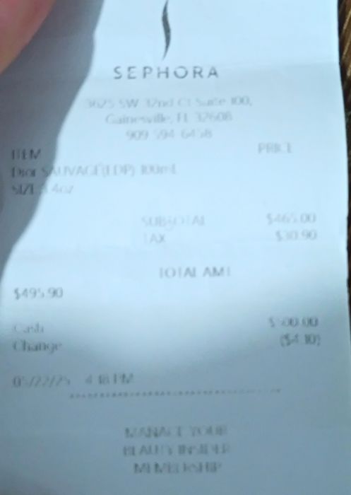 Dior Sauvage 100ml, EAU De Parfum