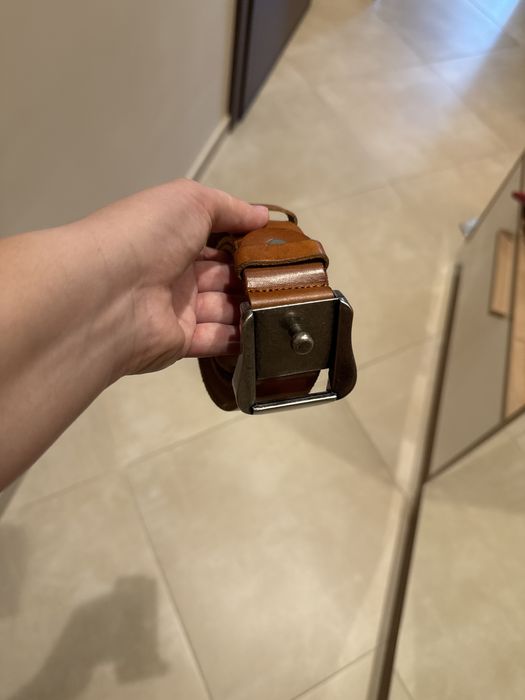 Чанта от естествена кожа и колан