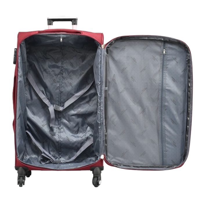 Комплект пътнически куфари 3бр Текстилни 4ри колела разширяем 5см