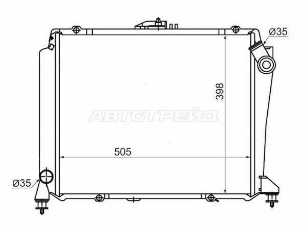 Радиатор  Toyota Hiace