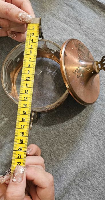 Антикварна медна захарница ГДР