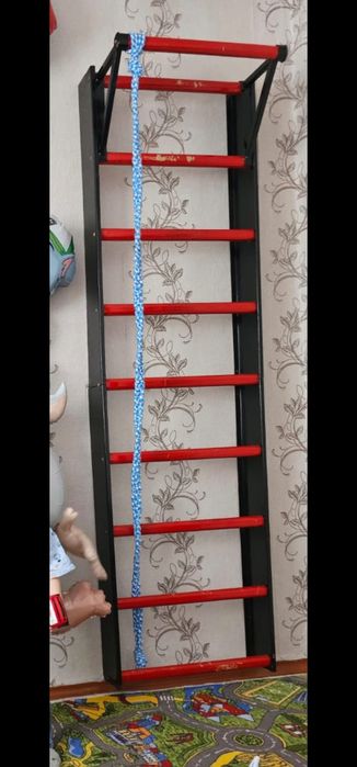 Шведская лестница с турником