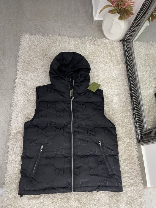 Vesta Gucci groasa cu puf natural colectie noua