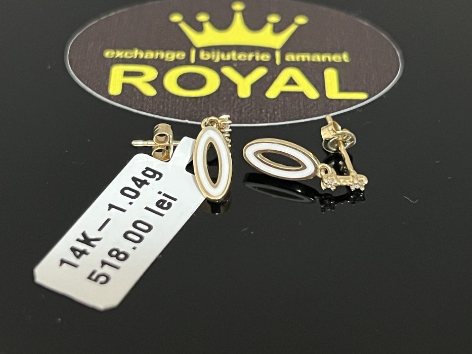 Bijuteria Royal CB : Cercei dama aur 14K 1,04 grame