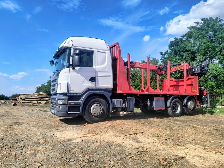 Scania 6x2  cu macara Epsilon Q170