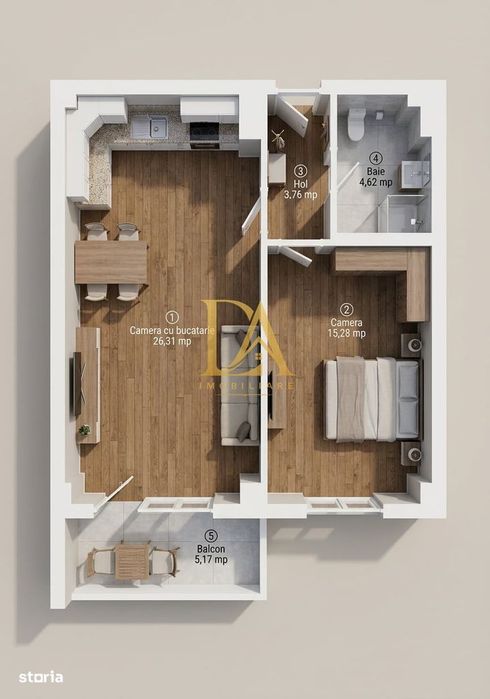 2 camere Militari Residence 55 mp Mobilat & Utilat Str Rezervelor