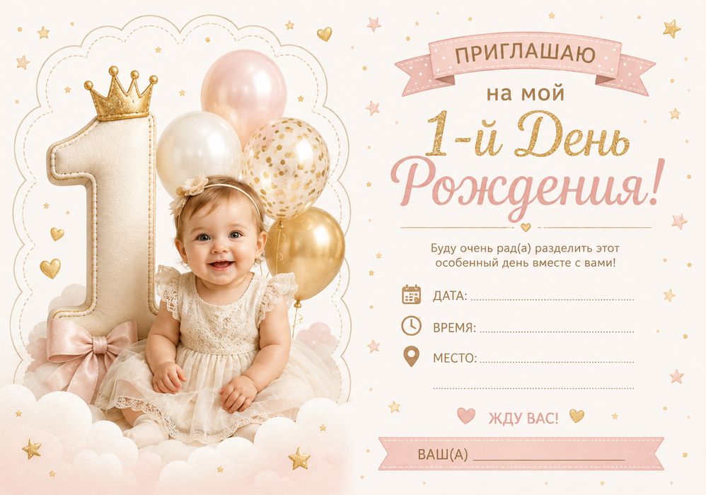 Дизайн для пригласительных, рекламы
