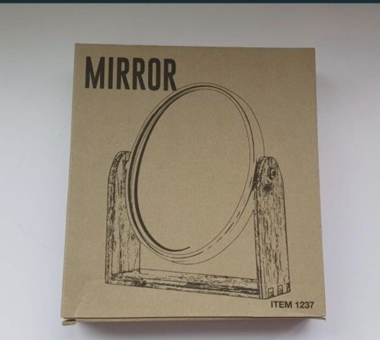 Oglinda de make-up bambus 21x18 cm