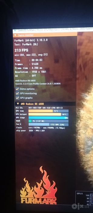 rx 6800 XFX 16 gb vram