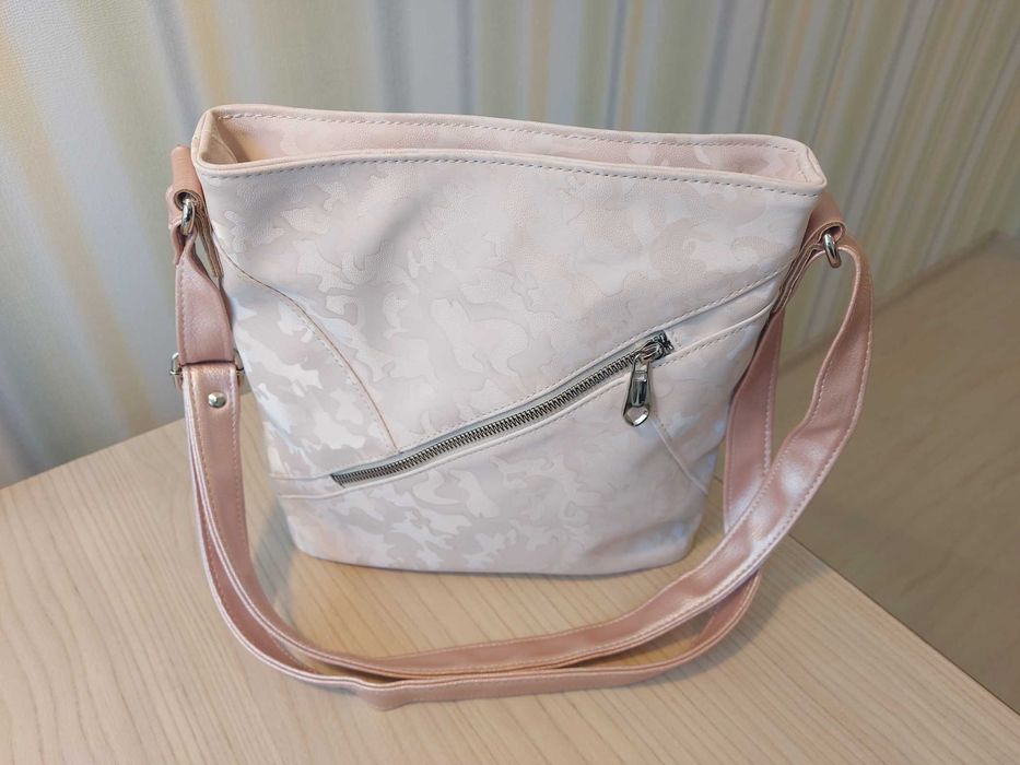 Нова дамска чанта през рамо в ръка розово злато абитуриентски бал мини