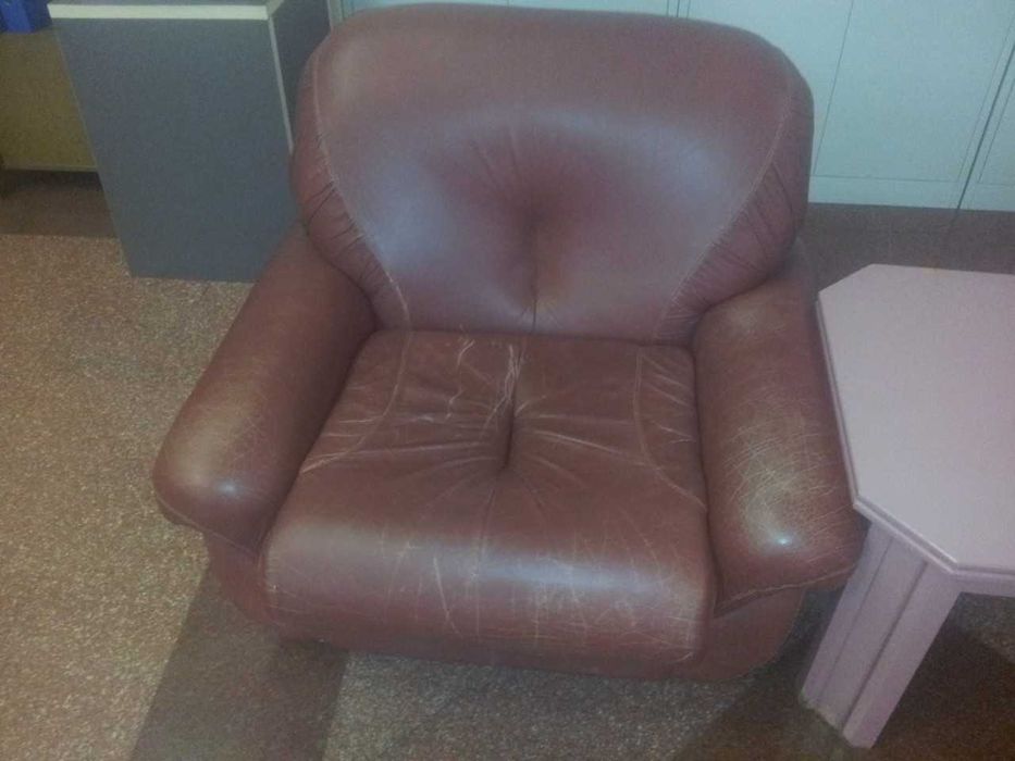 Боядисване на дивани и автосалони от естествена кожа.