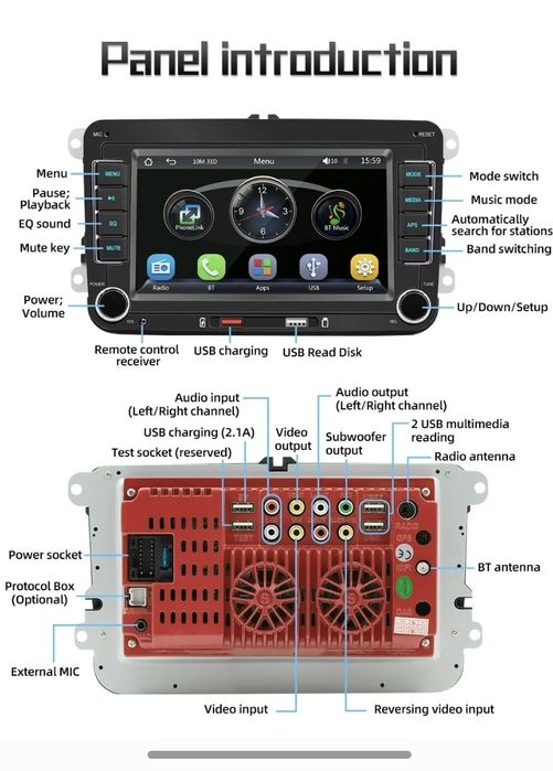 Навигация s Android auto,Carplay + камера за VW,Seat,Skoda