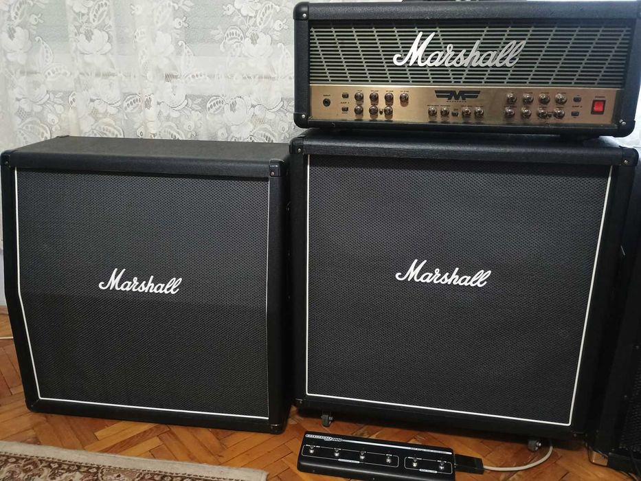 Marshall Head MF350 si 2 cabinete Marshall M412A si M412B