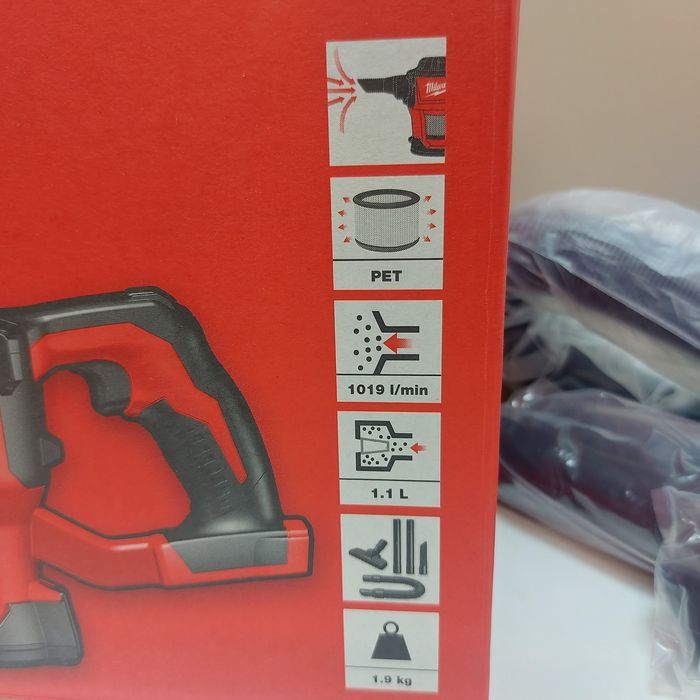 ПРОМОЦИЯ.Акумулаторна прахосмукачка Milwaukee M18 CV-0