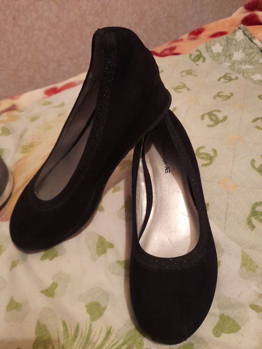 Туфли замшевые на платформе