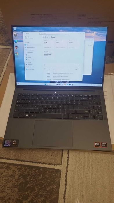 Laptop Gaming Ryzen 7 H255 , 24 gb ram ddr5 6400 , AMD Radeon 780M  , nou