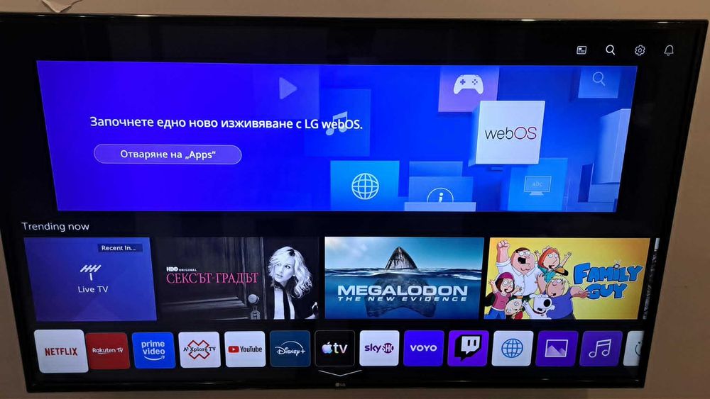 Смарт телевизор LG UM7100PLB 55 инча 4K TV