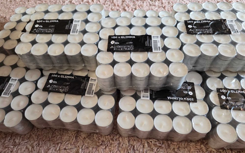 1100 чаени свещи IKEA