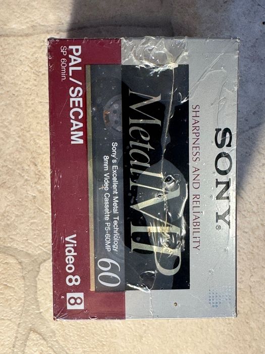 Set 3 casete video 8mm Sony metal MP60