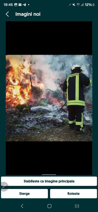 Costum pompieri Nomex jacheta+Pantalon