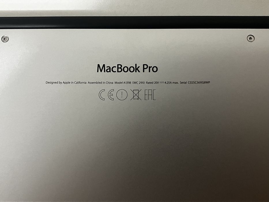 Macbook Pro 15 2015