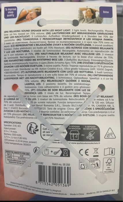 Boxa 25 sunete albe pentru bebelusi