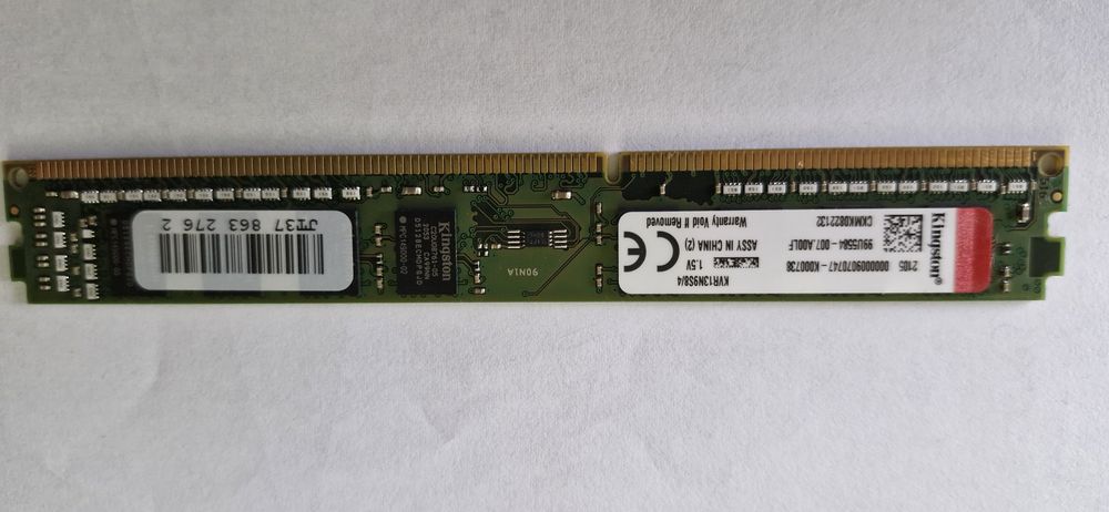 RAM-памет KINGSTON KVR13N9S8/4 DIMM DDR3 4GB DDR3-1333 PC3-10600U