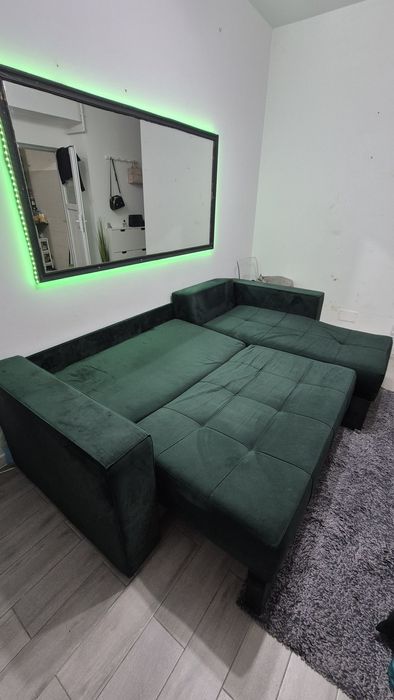 Colțar extensibil verde smarald