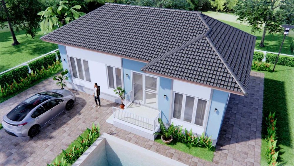 НА ИЗПЛАЩАНЕ - Евтина сглобяема къща с 3 спални, 66 кв. м