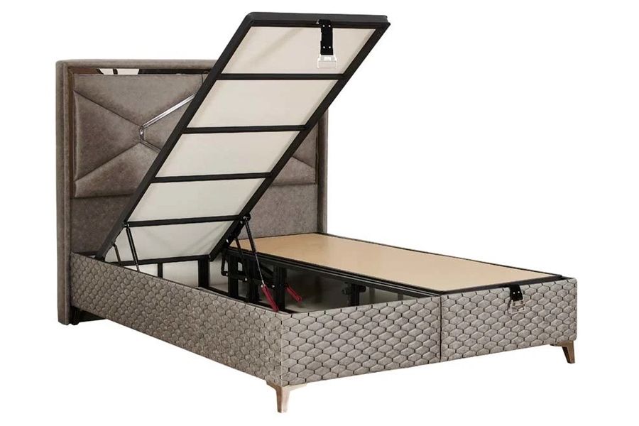 Тапицирано легло Immune Defense Прашно Сиво